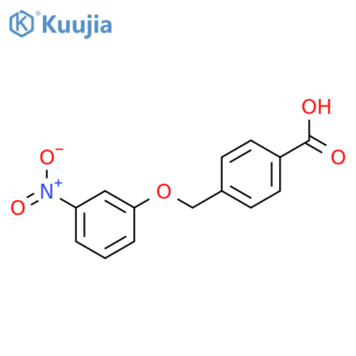 Benzoic acid, 4-[(3-nitrophenoxy)methyl]- structure