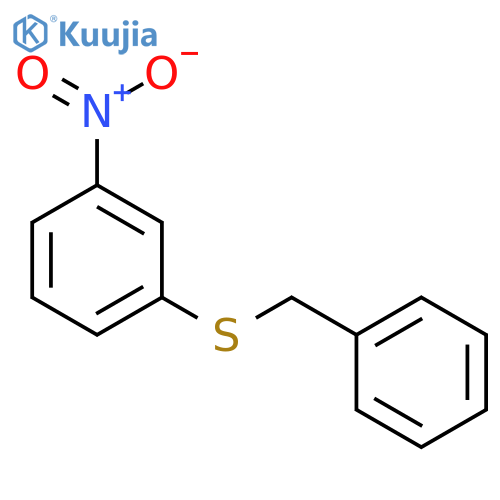 Benzene, 1-nitro-3-[(phenylmethyl)thio]- structure