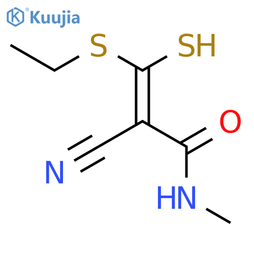 2-Propenamide, 2-cyano-3-(ethylthio)-3-mercapto-N-methyl- structure