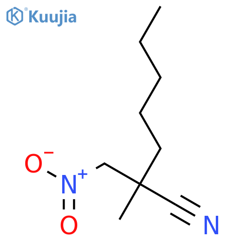 Heptanenitrile, 2-methyl-2-(nitromethyl)- structure