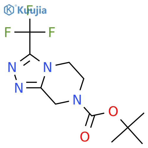 tert-Butyl 3-(Trifluoromethyl)-5,6-dihydro-1,2,4triazolo4,3-apyrazine-7(8H)-carboxylate structure