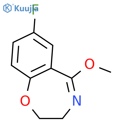 7-FLUORO-2,3-DIHYDRO-5-METHOXYBENZO[F][1,4]OXAZEPINE structure