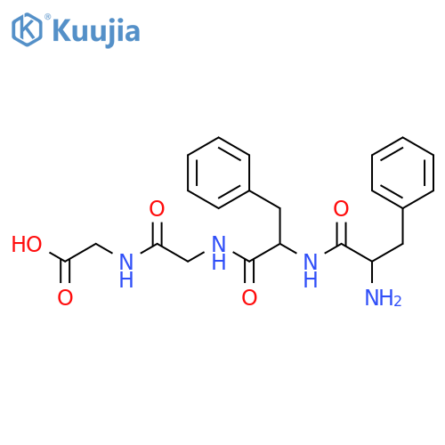 Glycine, N-[N-(N-L-phenylalanyl-L-phenylalanyl)glycyl]- structure