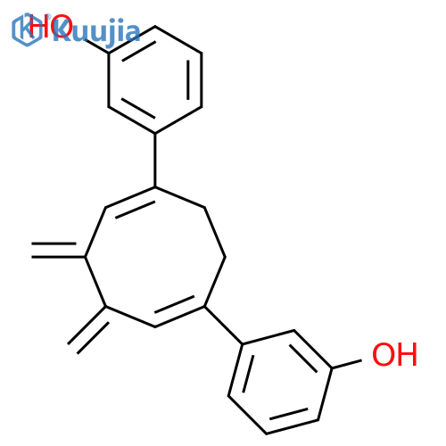 Phenol, 3,3'-[6,7-bis(methylene)-4,8-cyclooctadiene-1,4-diyl]bis- structure