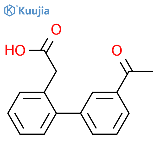 2-Biphenyl-3'-acetyl-acetic acid structure