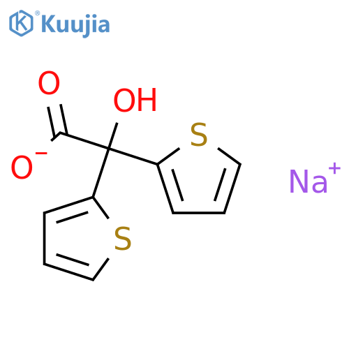Sodium 2-hydroxy-2,2-di(thiophen-2-yl)acetate structure