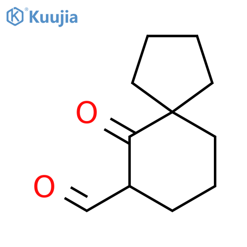6-oxospiro4.5decane-7-carbaldehyde structure