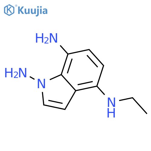 1H-Indole-1,4,7-triamine, N4-ethyl- structure