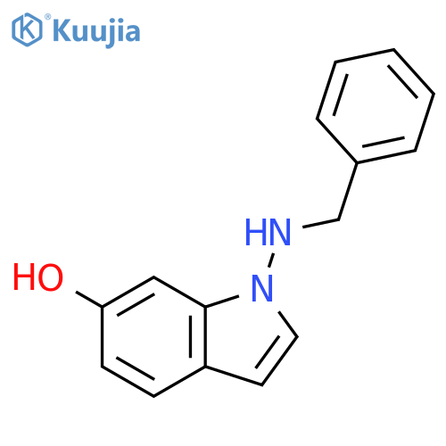 1H-INDOL-6-OL, 1-[(PHENYLMETHYL)AMINO]- structure