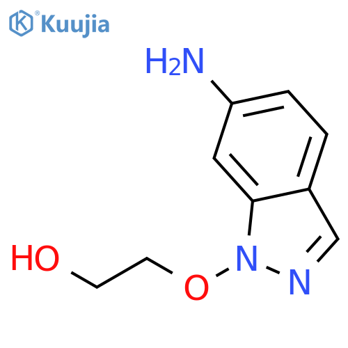 Ethanol, 2-[(6-amino-1H-indazol-1-yl)oxy]- structure