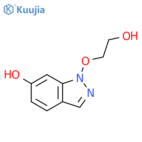 1H-INDAZOL-6-OL, 1-(2-HYDROXYETHOXY)- structure