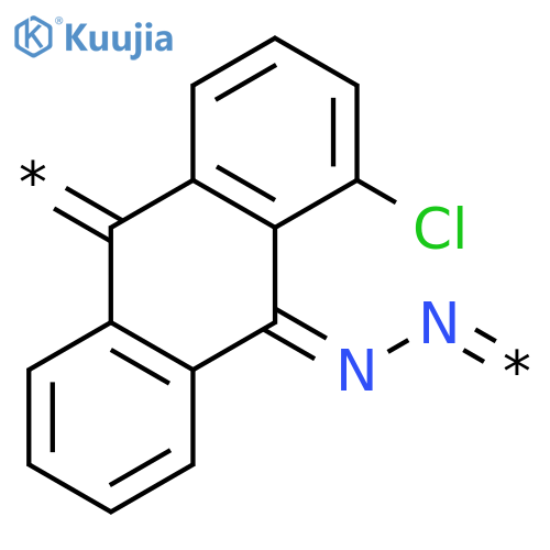 Poly[azino(chloro-9,10-anthracenediylidene)] structure
