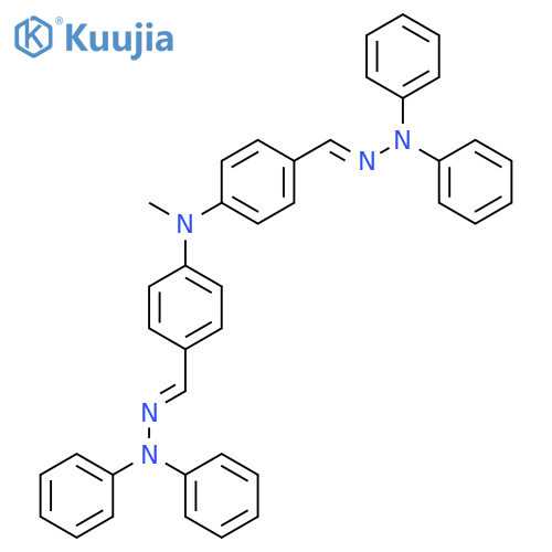 BENZALDEHYDE, 4,4'-(METHYLIMINO)BIS-, BIS(DIPHENYLHYDRAZONE) structure