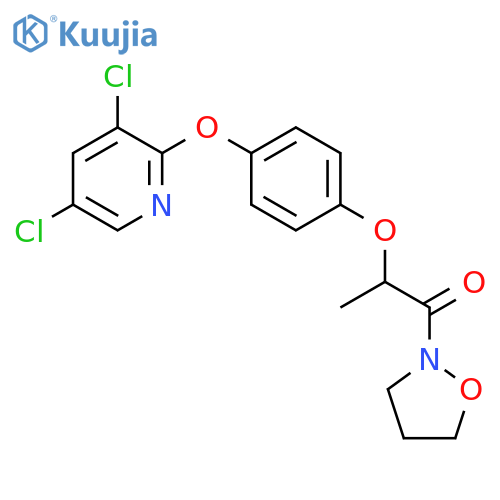 1-Propanone,2-[4-[(3,5-dichloro-2-pyridinyl)oxy]phenoxy]-1-(2-isoxazolidinyl)- structure
