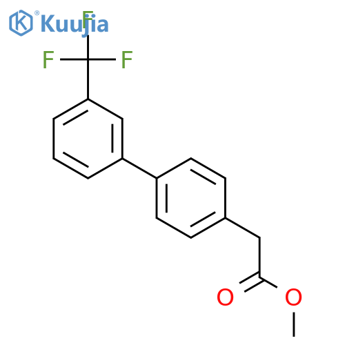 [1,1'-BIPHENYL]-4-ACETIC ACID, 3'-(TRIFLUOROMETHYL)-, METHYL ESTER structure