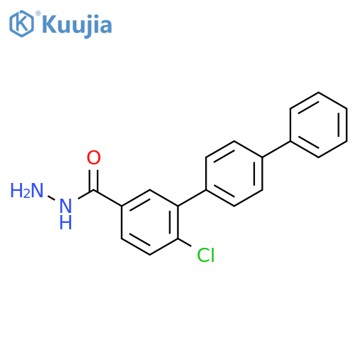 [1,1':4',1''-Terphenyl]-3-carboxylic acid, 6-chloro-, hydrazide structure