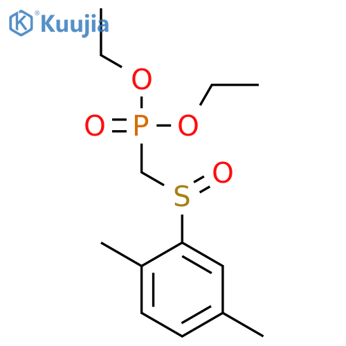 Phosphonic acid, [(2,5-dimethylphenyl)sulfinylmethyl]-, diethyl ester structure