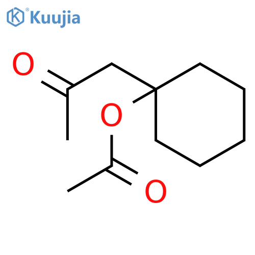 2-Propanone, 1-[1-(acetyloxy)cyclohexyl]- structure