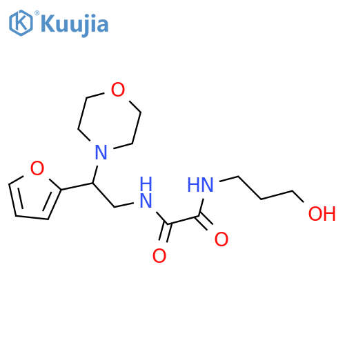 N'-2-(furan-2-yl)-2-(morpholin-4-yl)ethyl-N-(3-hydroxypropyl)ethanediamide structure