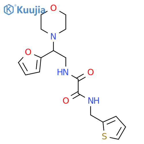 N'-2-(furan-2-yl)-2-(morpholin-4-yl)ethyl-N-(thiophen-2-yl)methylethanediamide structure