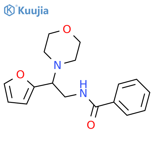 N-2-(furan-2-yl)-2-(morpholin-4-yl)ethylbenzamide structure