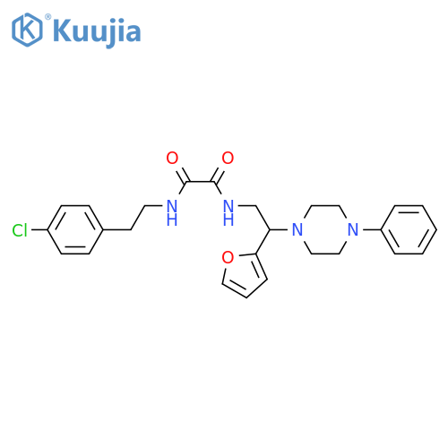 N'-2-(4-chlorophenyl)ethyl-N-2-(furan-2-yl)-2-(4-phenylpiperazin-1-yl)ethylethanediamide structure