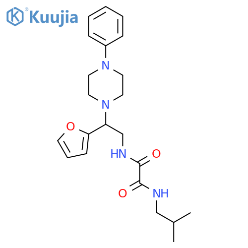 N'-2-(furan-2-yl)-2-(4-phenylpiperazin-1-yl)ethyl-N-(2-methylpropyl)ethanediamide structure