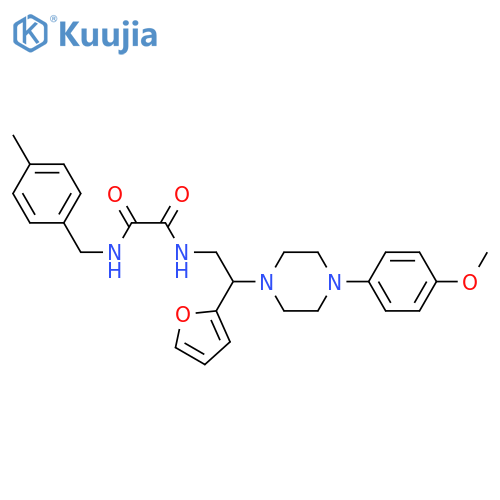 N-2-(furan-2-yl)-2-4-(4-methoxyphenyl)piperazin-1-ylethyl-N'-(4-methylphenyl)methylethanediamide structure