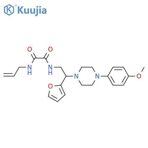 N'-2-(furan-2-yl)-2-4-(4-methoxyphenyl)piperazin-1-ylethyl-N-(prop-2-en-1-yl)ethanediamide structure