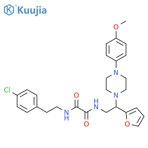 N'-2-(4-chlorophenyl)ethyl-N-2-(furan-2-yl)-2-4-(4-methoxyphenyl)piperazin-1-ylethylethanediamide structure