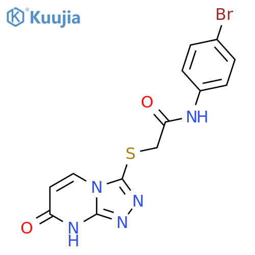 N-(4-bromophenyl)-2-({7-oxo-7H,8H-1,2,4triazolo4,3-apyrimidin-3-yl}sulfanyl)acetamide structure
