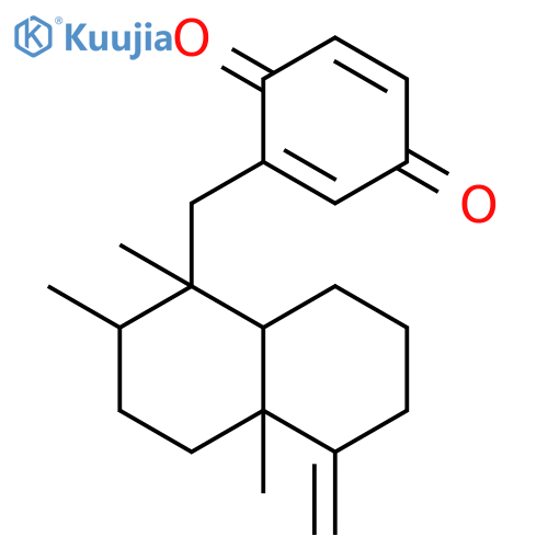 2-{[(1S,4aS,8aR)-1,2,4a-trimethyl-5-methylidenedecahydronaphthalen-1-yl]methyl}cyclohexa-2,5-diene-1,4-dione structure