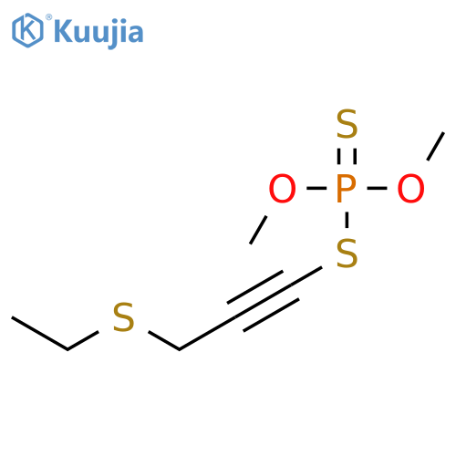 S-[3-(ethylsulfanyl)prop-1-yn-1-yl] O,O-dimethyl phosphorodithioate structure