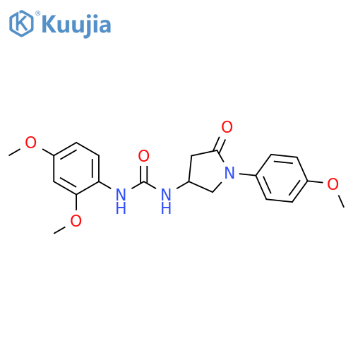 1-(2,4-dimethoxyphenyl)-3-1-(4-methoxyphenyl)-5-oxopyrrolidin-3-ylurea structure