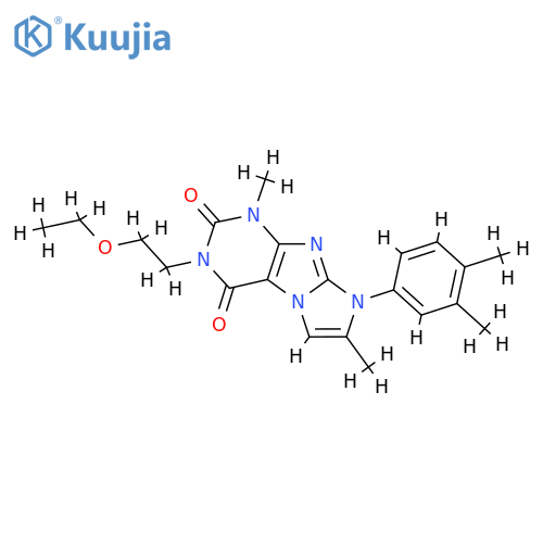 8-(3,4-dimethylphenyl)-3-(2-ethoxyethyl)-1,7-dimethyl-1H,2H,3H,4H,8H-imidazo1,2-gpurine-2,4-dione structure