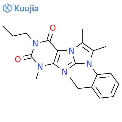 8-(2-ethylphenyl)-1,6,7-trimethyl-3-propyl-1H,2H,3H,4H,8H-imidazo1,2-gpurine-2,4-dione structure