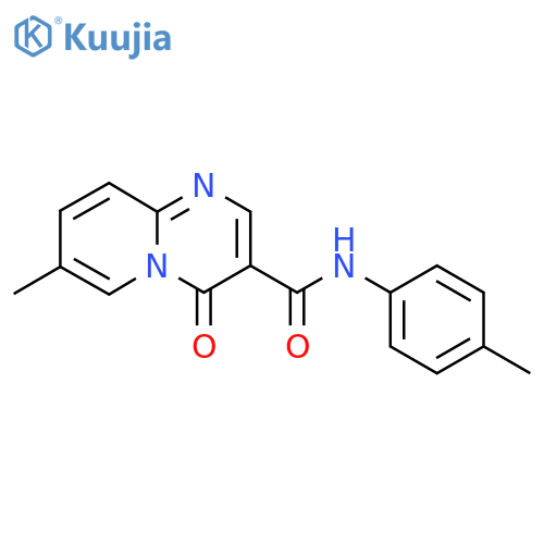 7-methyl-N-(4-methylphenyl)-4-oxo-4H-pyrido1,2-apyrimidine-3-carboxamide structure
