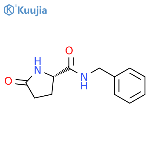 2-Pyrrolidinecarboxamide,5-oxo-N-(phenylmethyl)-, (2S)- structure