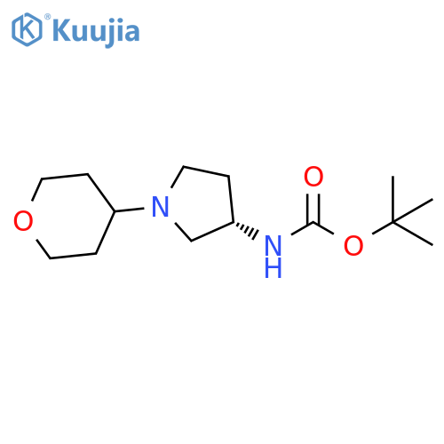 (S)-tert-Butyl 1-(tetrahydro-2H-pyran-4-yl)pyrrolidin-3-ylcarbamate structure