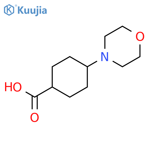 4-(morpholin-4-yl)cyclohexane-1-carboxylic acid structure