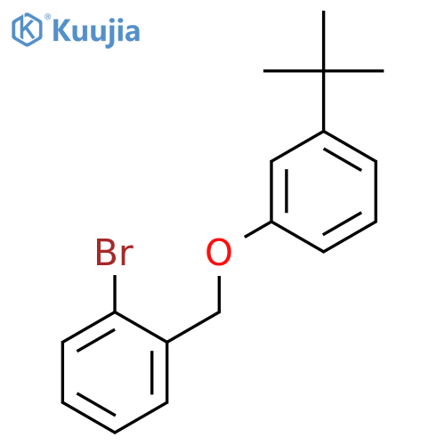BENZENE, 1-BROMO-2-[[3-(1,1-DIMETHYLETHYL)PHENOXY]METHYL]- structure