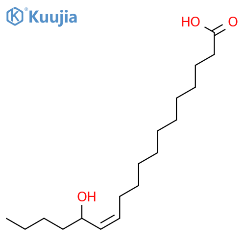 12-Octadecenoic acid, 14-hydroxy-, (12Z)- structure