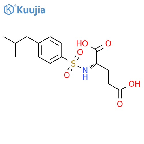L-Glutamic acid, N-[[4-(2-methylpropyl)phenyl]sulfonyl]- structure