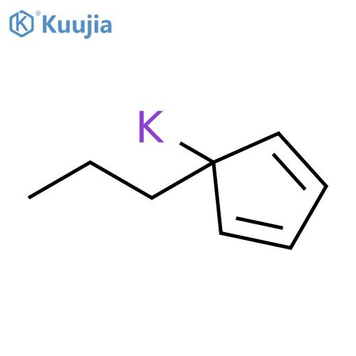 Potassium, (1-propyl-2,4-cyclopentadien-1-yl)- structure