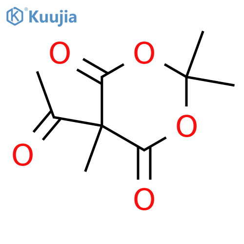 1,3-Dioxane-4,6-dione, 5-acetyl-2,2,5-trimethyl- structure