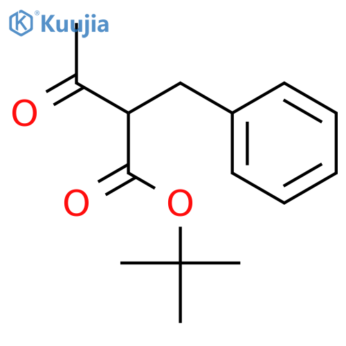 Benzenepropanoic acid, α-acetyl-, 1,1-dimethylethyl ester structure