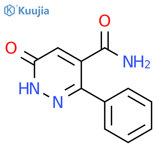 1,6-dihydro-6-oxo-3-phenyl-4-Pyridazinecarboxamide structure