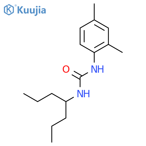 Urea, N-(2,4-dimethylphenyl)-N'-(1-propylbutyl)- structure