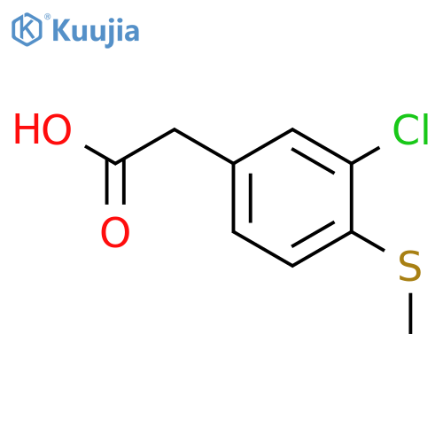 3-Chloro-4-(methylthio)phenylacetic acid structure