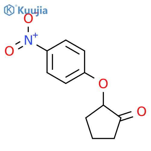 CYCLOPENTANONE, 2-(4-NITROPHENOXY)- structure